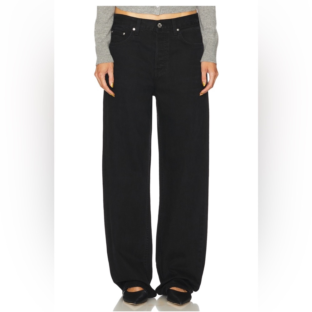 GRLFRND Bella Low Rise Boyfriend Jeans Black | Size 27 | NWT - Picture 3 of 7